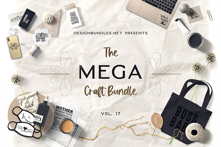 Download The Mega Craft Bundle 17 Designbundles