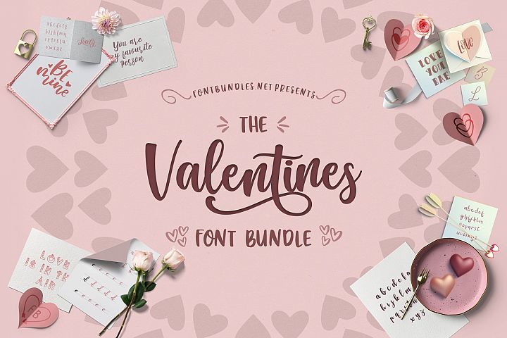 Download The Valentines Font Bundle Font Bundles