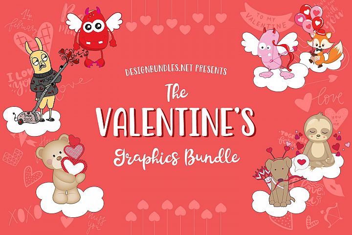 Download The Valentines Graphics Bundle Design Bundles