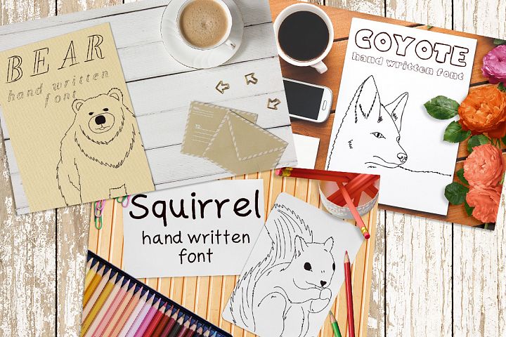 Font No.10, No.11 and No.12