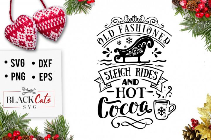 Old fashioned sleigh rides SVG (378124) | SVGs | Design Bundles