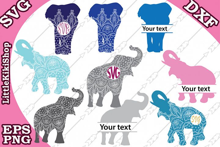 Download Elephant Monogram Svg,Elephant Clipart,Elephant Svg,Safari (227335) | SVGs | Design Bundles