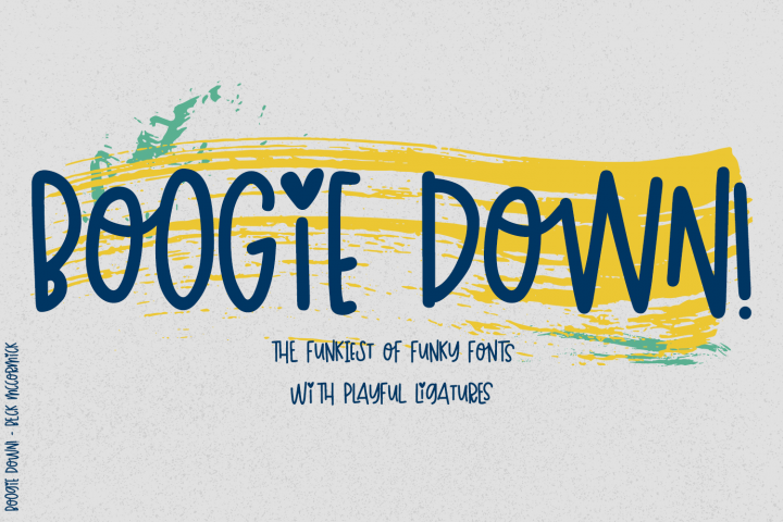 Boogie Down! Handlettered Sans Font