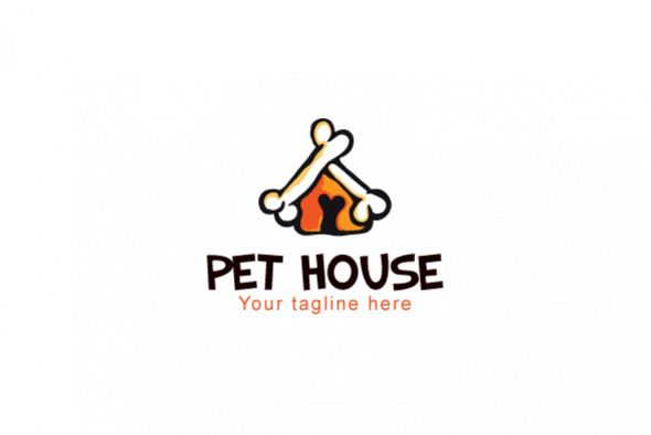 Pet House Domestic Pet Care Stock Logo