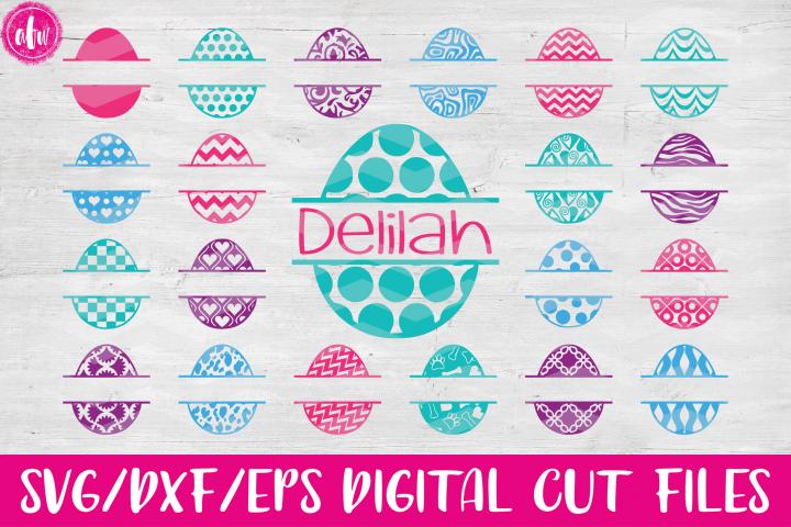 Download Split Easter Eggs Bundle - SVG, DXF, EPS Cut Files (14396 ...