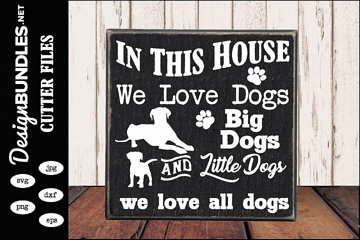 Download We Love All Dogs SVG