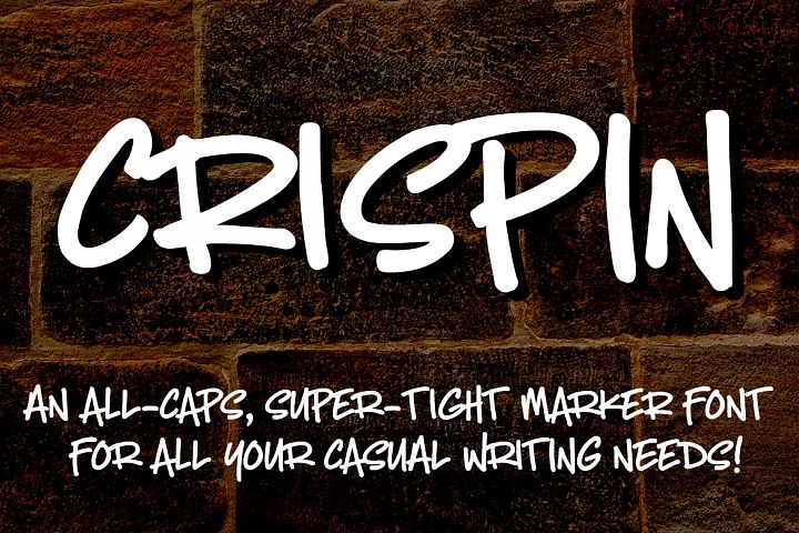 Crispin - handwritten marker font - Free Font of The Week