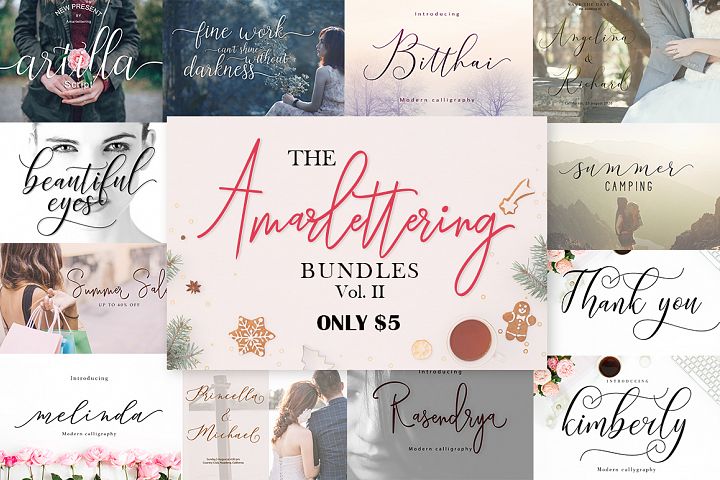 The Amarlettering Bundles Vol. II ONLY $5