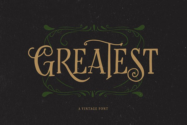 Greatest - A Vintage Font (123279) | Other | Font Bundles