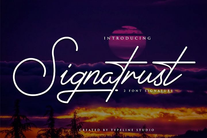 Signatrust / 2 font signature