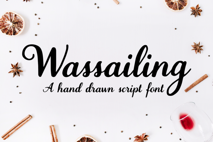 Wassailing - A handwritten script font