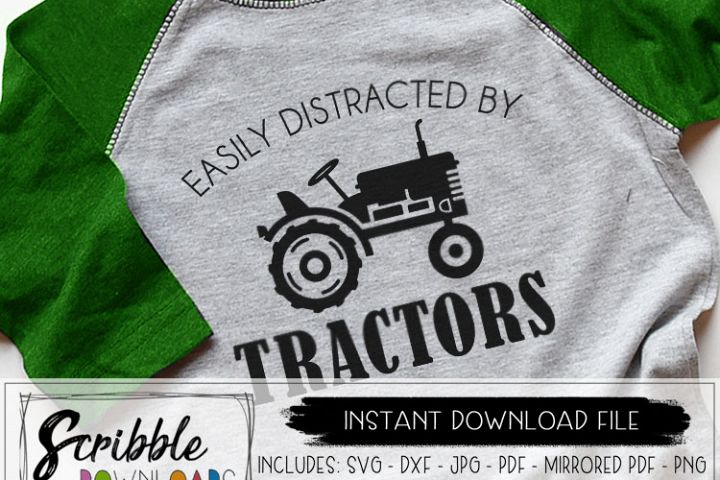 Download Easily Distracted by Tractors SVG (78703) | SVGs | Design ...