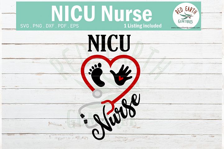 Download Nicu nurse heart stethoscope svg, baby hand feet SVG,PNG,DXF