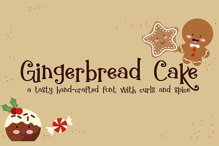 ZP Gingerbread Cake - Free Font of The Week