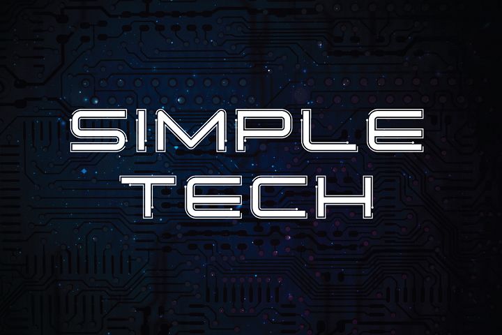 Simple Tech Typeface - 5 Style