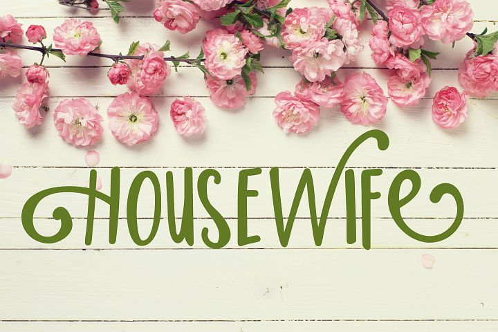 PN Housewife - Free Font of The Week
