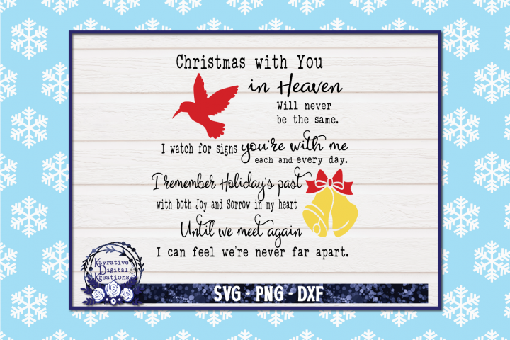 Christmas In Heaven Hummingbird SVG (355348) | SVGs | Design Bundles