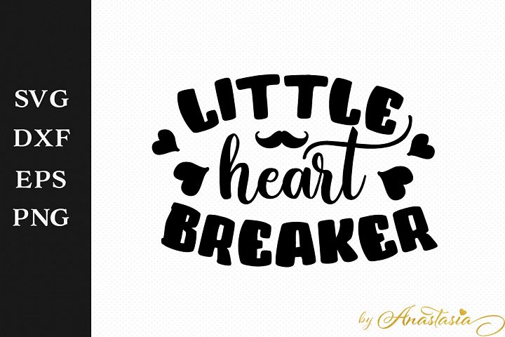 Little Heart Breaker SVG Decal - Valentines Cutting File