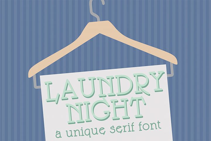LD Laundry Night - Free Font of The Week