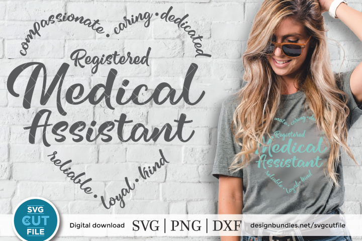 Registered Medical Assistant svg, RMA heart svg, svg dxf png