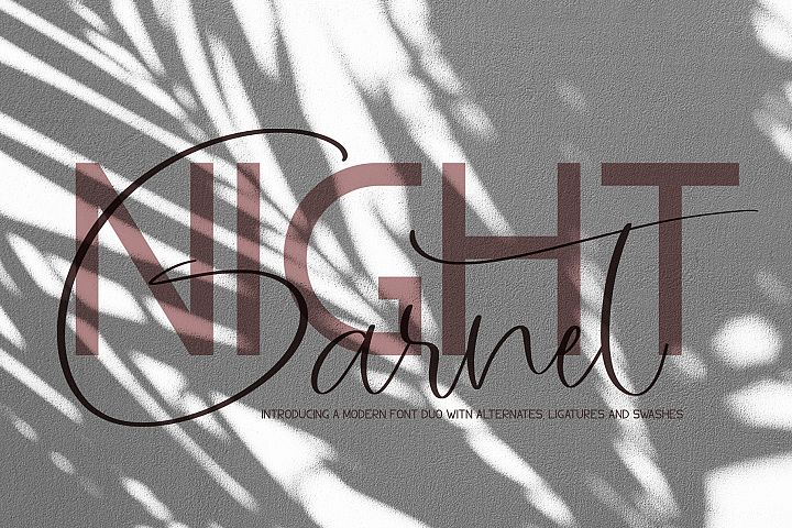 Garnet Night Font Duo
