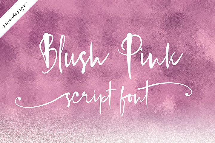 Blush Pink Handwritten Script Font (253613) | Script | Font Bundles