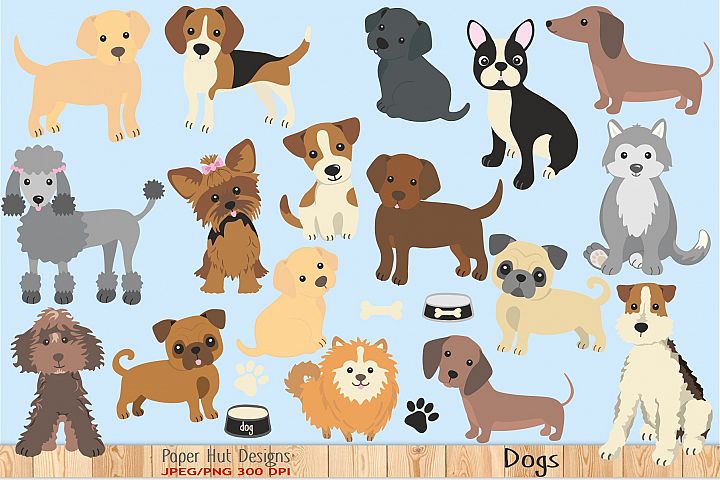 Download Dog Clipart (64205) | Characters | Design Bundles