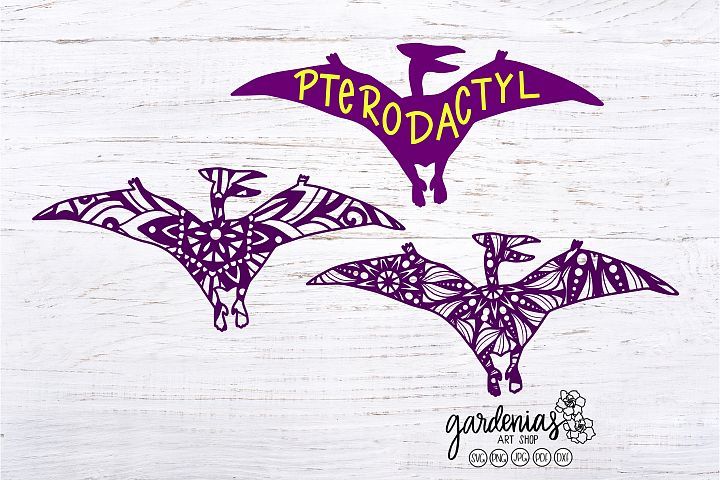 Download Pterodactyl Dinosaur Mandalas | Pterodactyl SVG | Dinosaurs