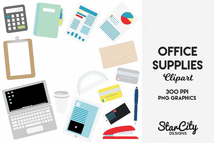 Office Supplies Clip art for Commercial Use