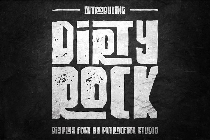 Dirty Rock Typeface - Free Font of The Week