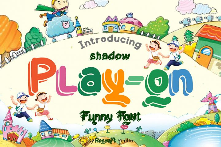 Play-on shadow font