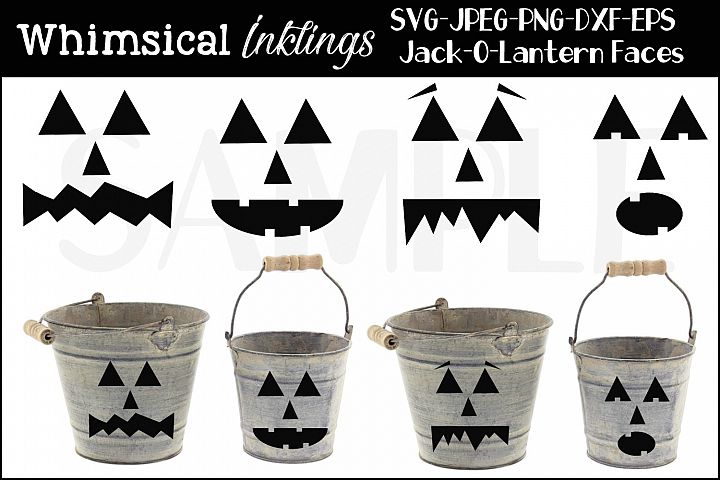 Free SVGs download - Jack O Lantern Faces SVG Set | Free Design Resources