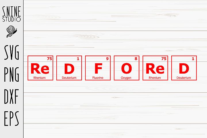 Download Red For Ed Chemistry Periodic Table for School SVG Cut ...