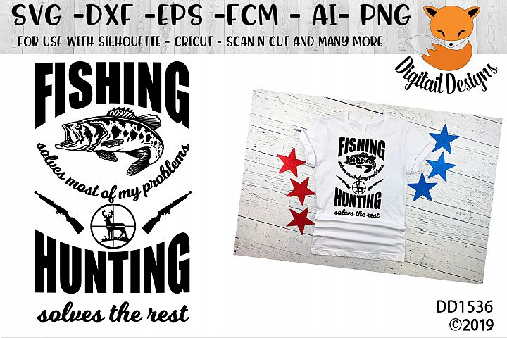 Fishing And Hunting Funny SVG