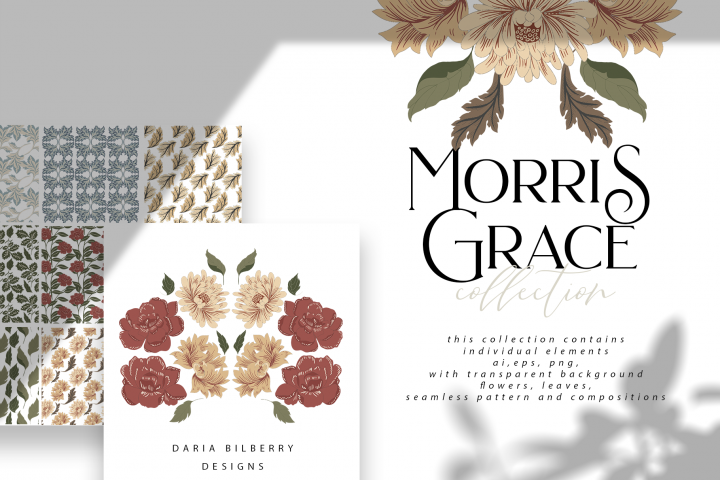 Download Free Illustrations Download Morris Grace Collection Free Design Resources