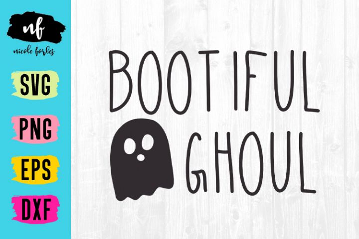 Download Bootiful Ghoul Halloween SVG Cut File (128247) | SVGs ...