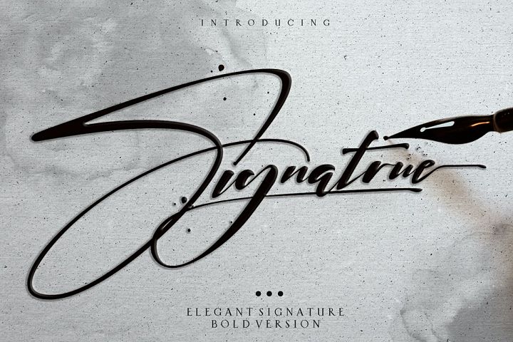 signatrue |elegant signature|bold