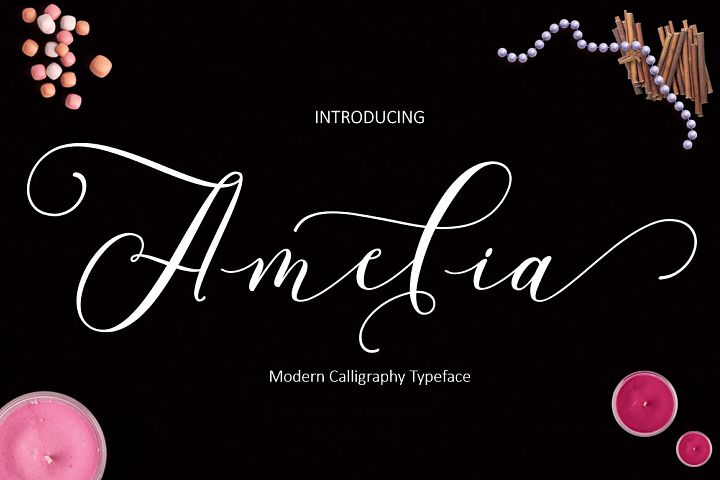 amelia script font free