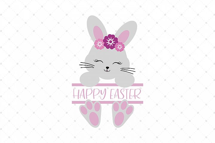 Download Split Easter Bunny SVG Cut files