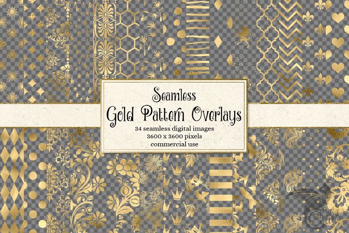 Download Gold Pattern Overlays