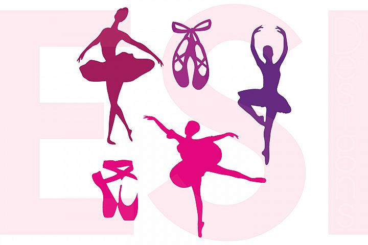 Download Ballet / Ballerina Silhouette Designs Set (2994) | SVGs ...