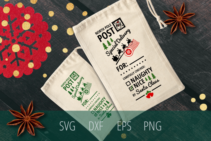 Download Santa Sack SVG Cut File