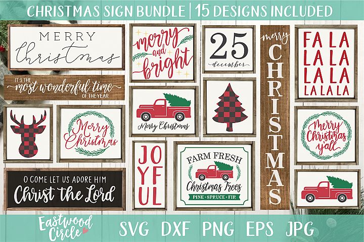 Download Christmas SVG Bundle - Cut Files for Signs (356826) | SVGs ...