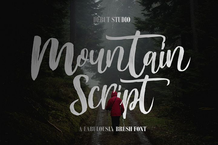 Mountain Script - Brush Fonts