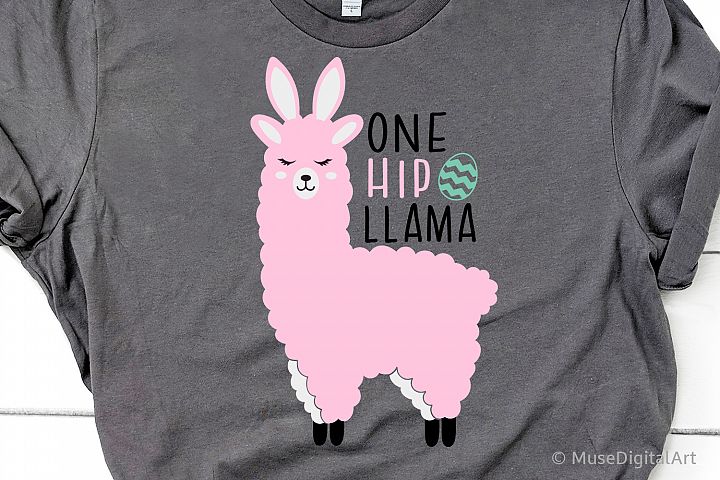Download One Hip Llama Svg, Girl Easter Svg, Cute Easter Llama Svg