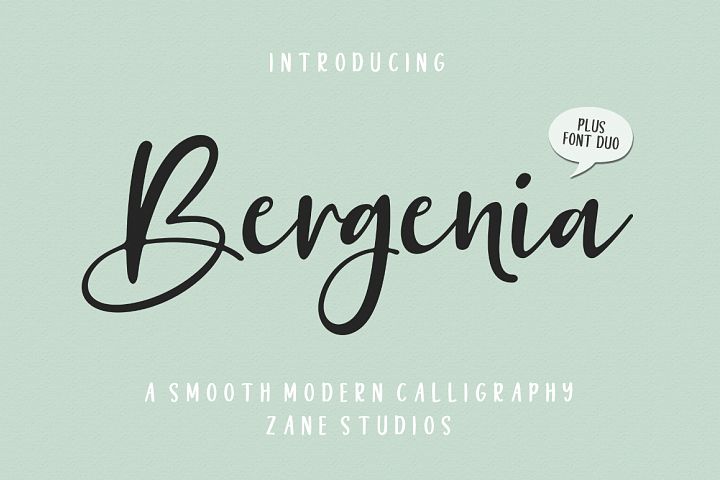 Bergenia Script FONT DUO