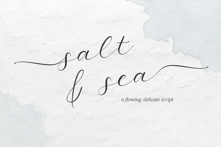 Salt and Sea Calligraphy Font
