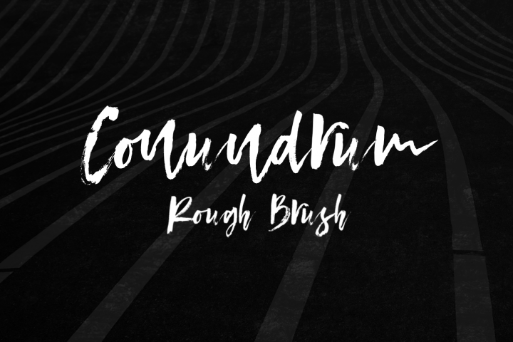 Conundrum Rough Brush Font