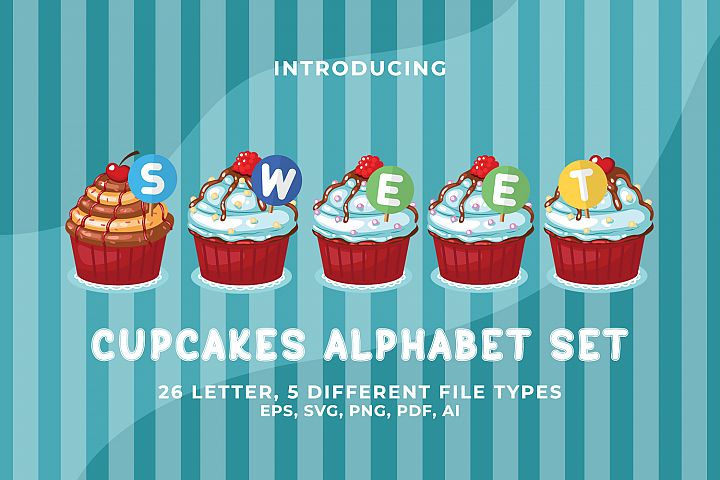 cupcakes alphabet