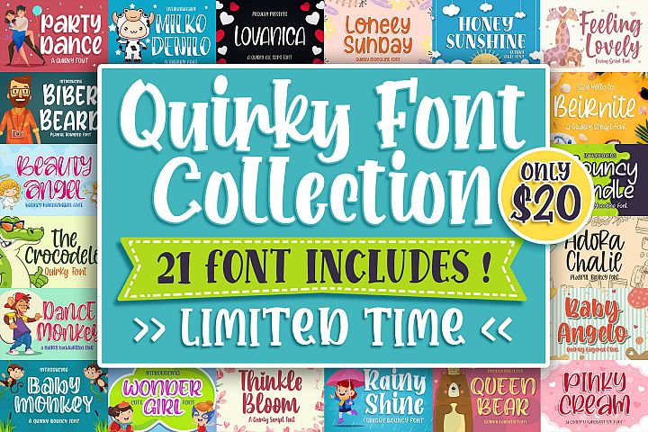 QUIRKY FONT COLLECTION